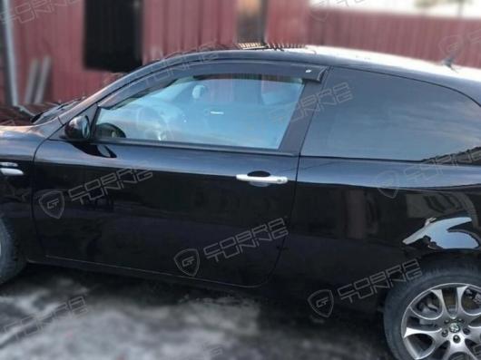 Дефлекторы окон (ветровики) Alfa Romeo 147 3d (937) 2000-2010 EuroStandard (Альфа Ромео 147) Кобра Тюнинг